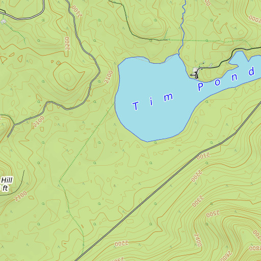 OpenTopoMap map of Hack Inlet, ME