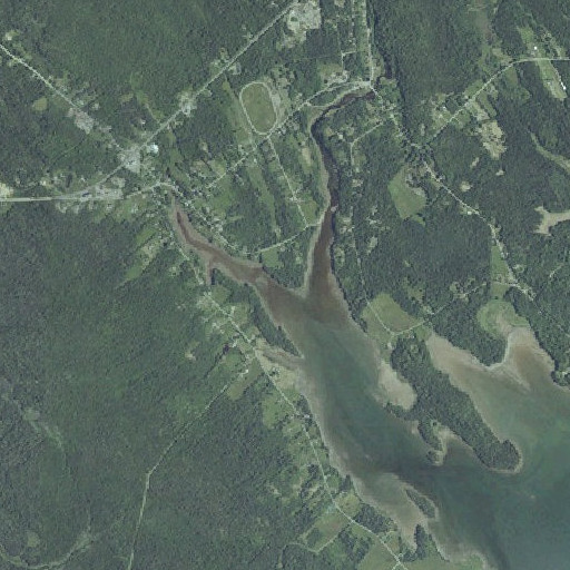 Aerial imagery of Hardy Point, ME