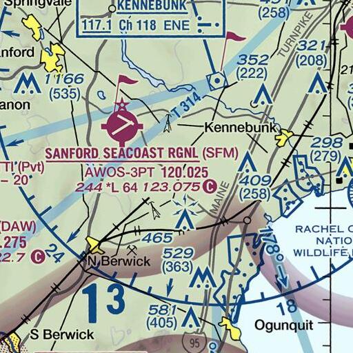 FAA VFR chart of Highpine, ME