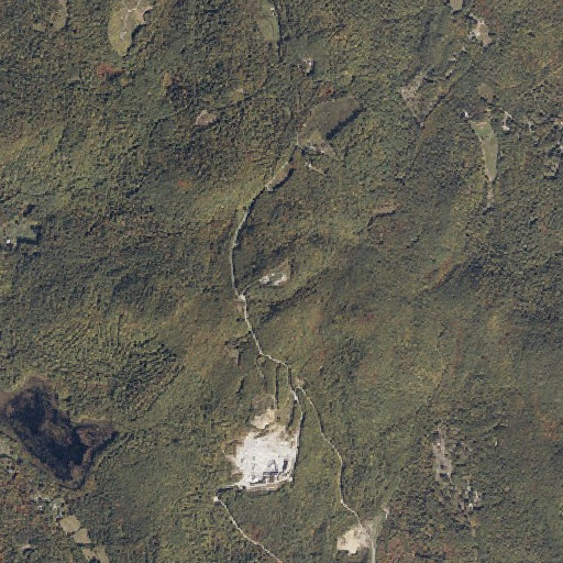 Aerial imagery of Hosac Mountain, ME