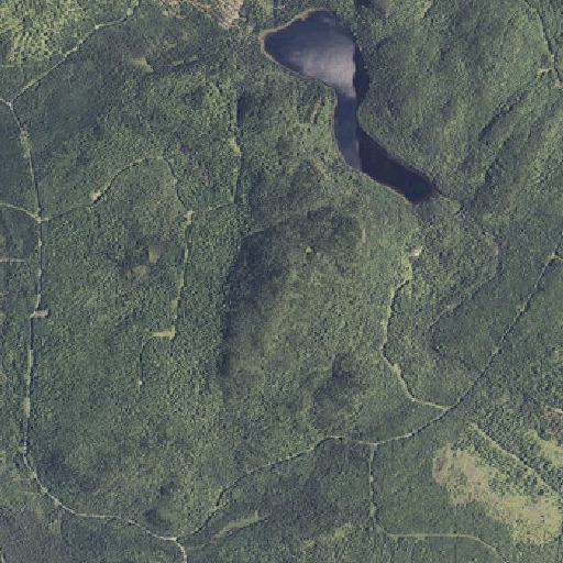 Aerial imagery of Hudson Mountain, ME