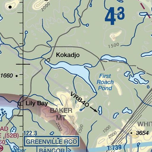 FAA VFR chart of Intervale Brook, ME
