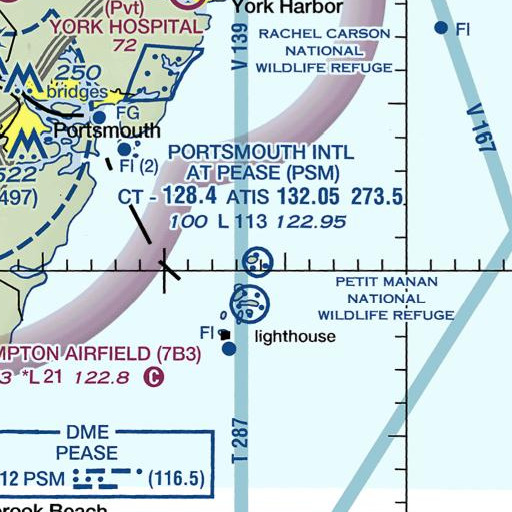 FAA VFR chart of Jimmies Ledge, ME