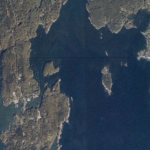 Aerial imagery of Johns River, ME