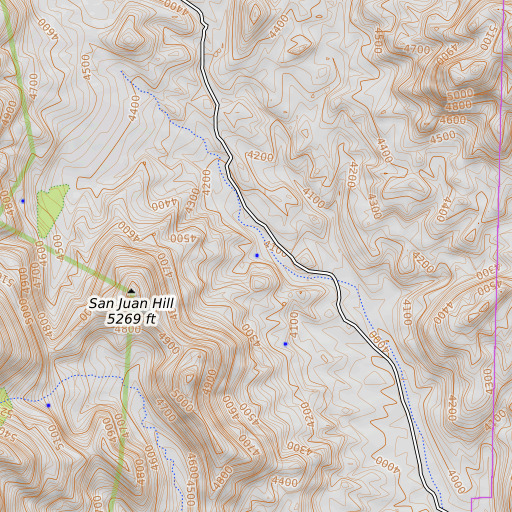 OpenTopoMap map of Alboyd Spring, AZ