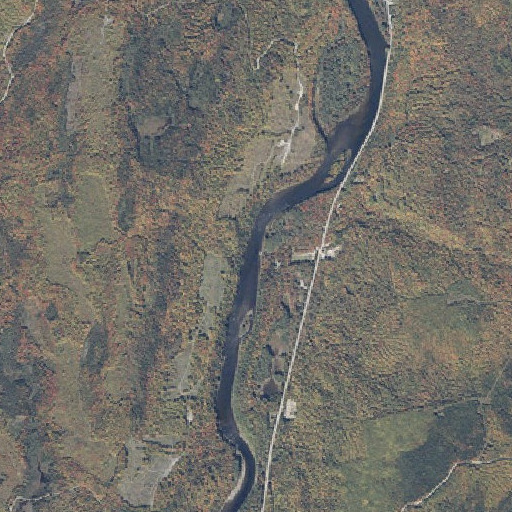 Aerial imagery of Kelly Brook, ME