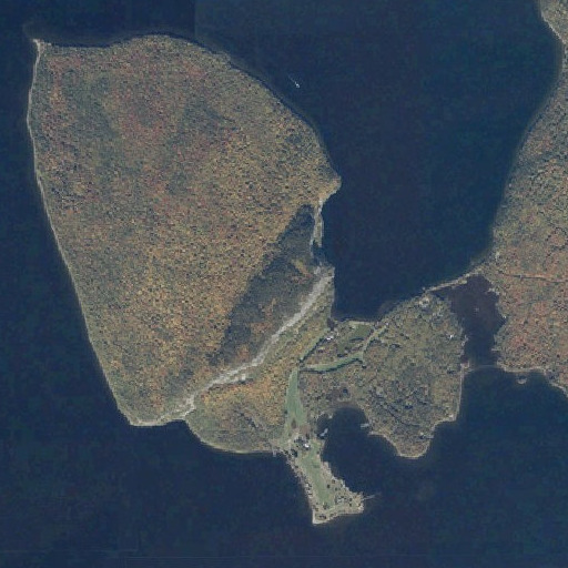 Aerial imagery of Mount Kineo, ME
