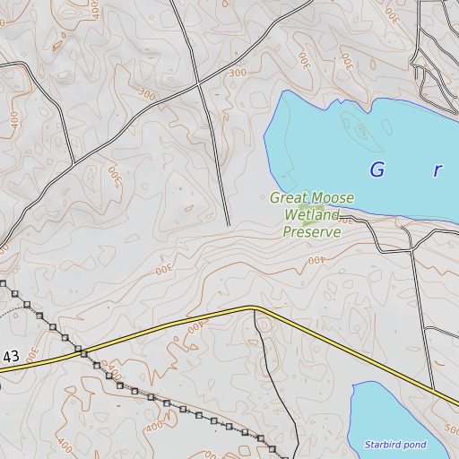 OpenTopoMap map of Lemon Stream, ME