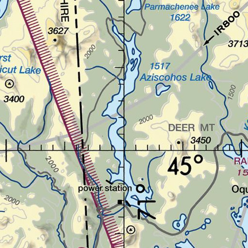 FAA VFR chart of Lincoln Brook, ME