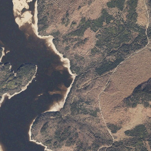 Aerial imagery of Lincoln Brook, ME