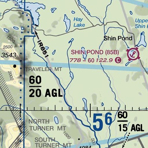 FAA VFR chart of Little Bowlin Brook, ME