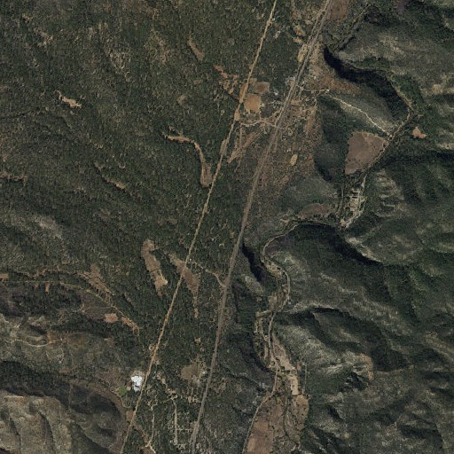 Aerial imagery of Alchesay Flat, AZ