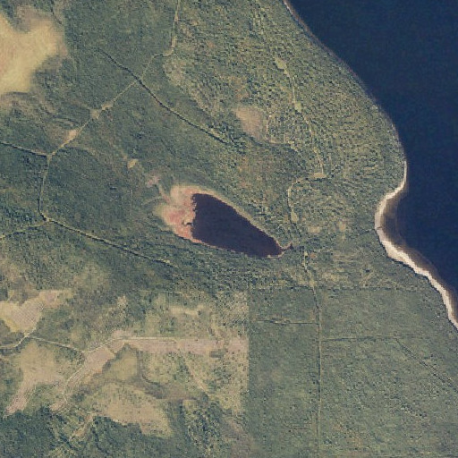 Aerial imagery of Lost Pond, ME