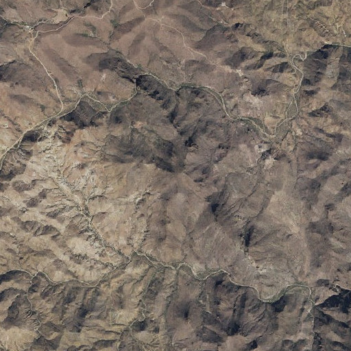 Aerial imagery of Hellgate Mountain, AZ