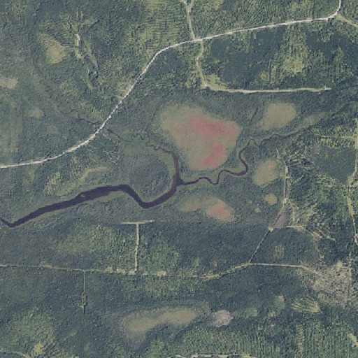 Aerial imagery of Malcolm Branch, ME