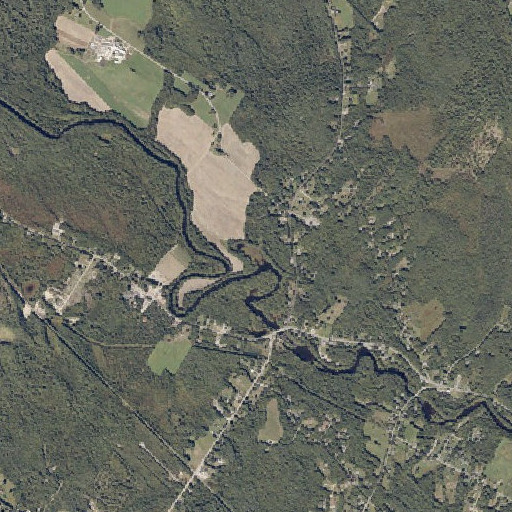 Aerial imagery of Morgan Brook, ME