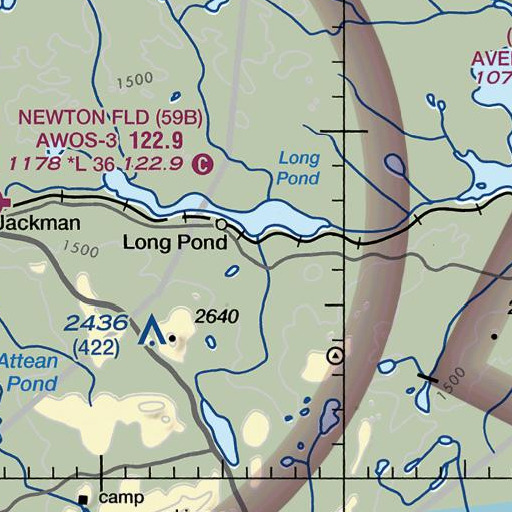FAA VFR chart of Mountain Brook, ME