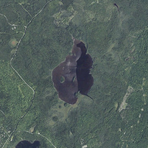 Aerial imagery of Mud Pond, ME