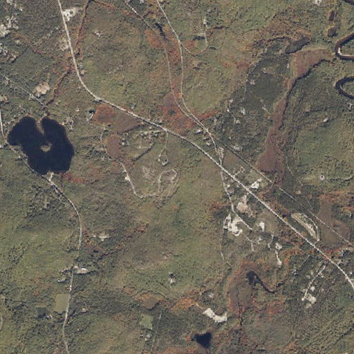 Aerial imagery of Oak Hill, ME