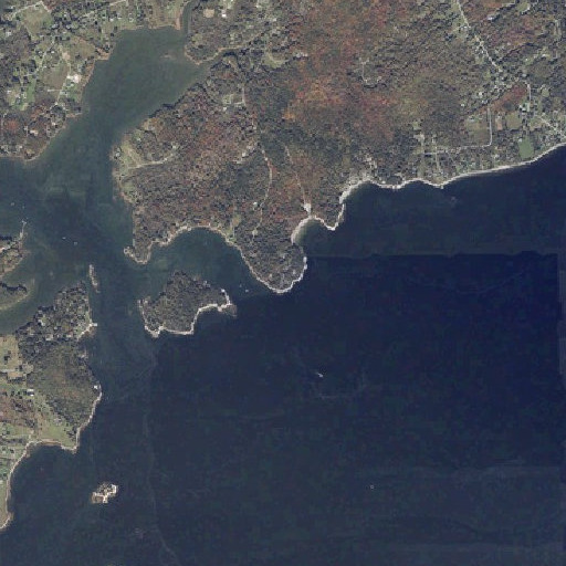 Aerial imagery of Otter Point, ME