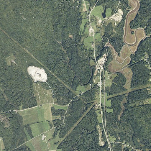 Aerial imagery of Perkins Brook, ME