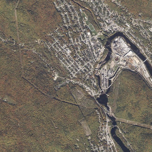 Aerial imagery of Pettengill School, ME