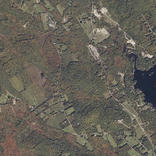 Aerial imagery of Philpot Mountain, ME