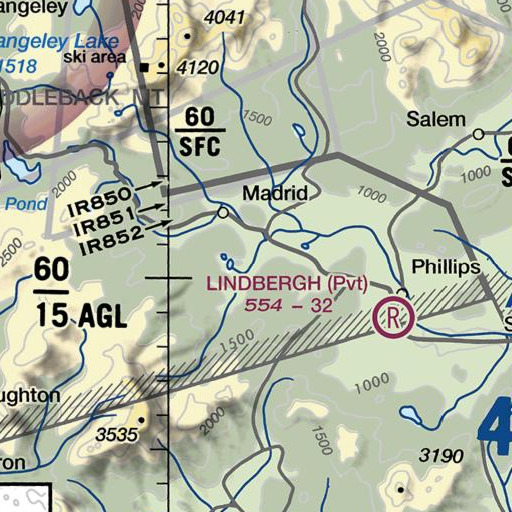 FAA VFR chart of Reed School, ME