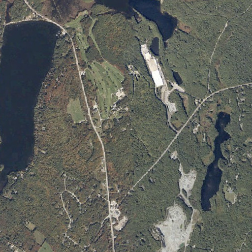 Aerial imagery of Ricker Hill, ME