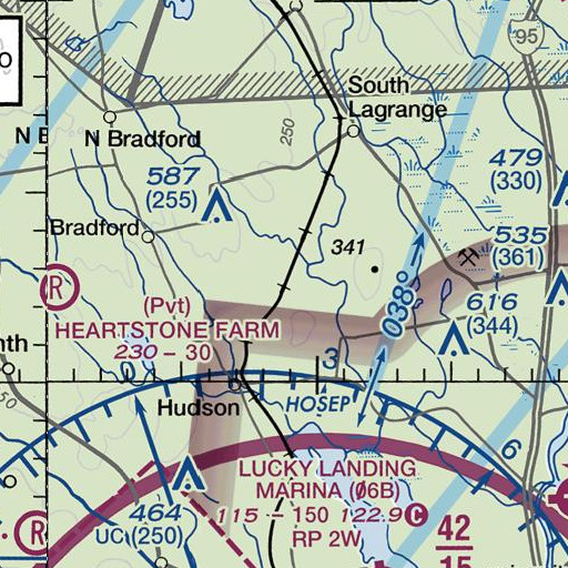 FAA VFR chart of Ricker Siding, ME