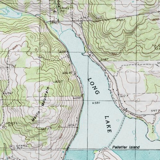 USGS 24K topo map of Roosevelt School, ME