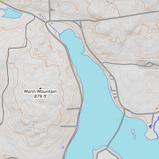OpenTopoMap map of Roosevelt School, ME