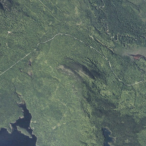 Aerial imagery of Roundtop Mountain, ME