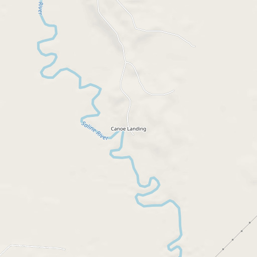 OpenStreetMap map of Canoe Landing, AR