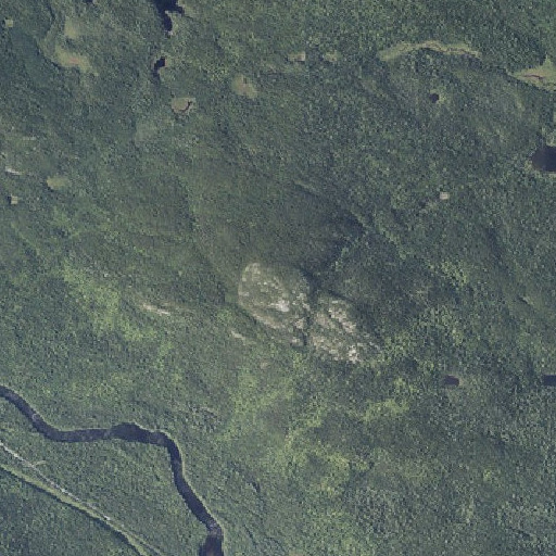 Aerial imagery of Sentinel Mountain, ME