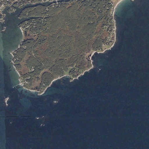 Aerial imagery of Sewards Point, ME