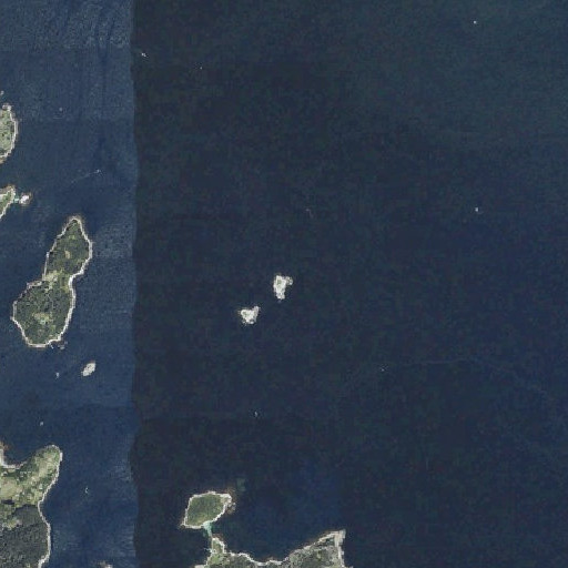 Aerial imagery of Shag Ledges, ME