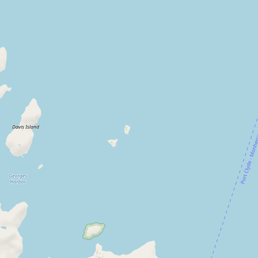 OpenStreetMap map of Shag Ledges, ME