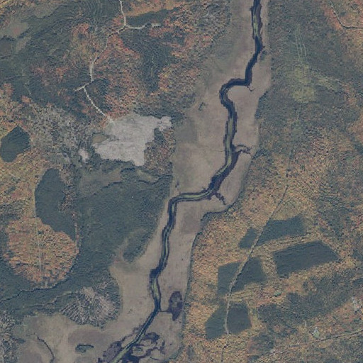 Aerial imagery of Shannon Brook, ME