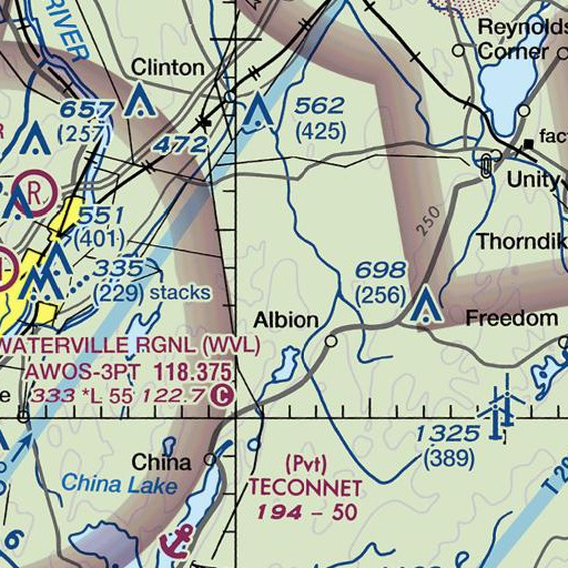 FAA VFR chart of Shore Hill, ME