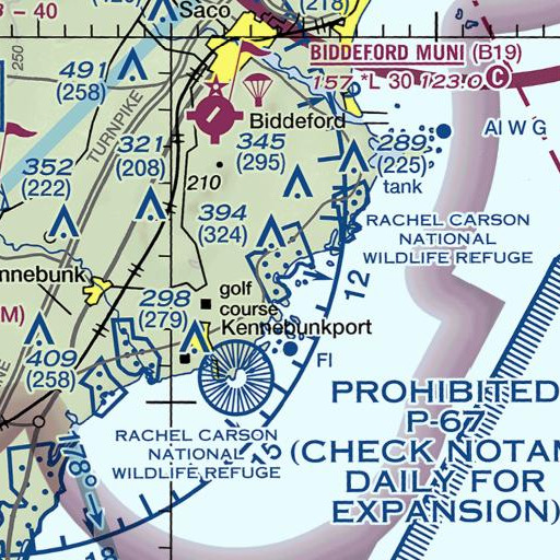 FAA VFR chart of Smith Brook, ME