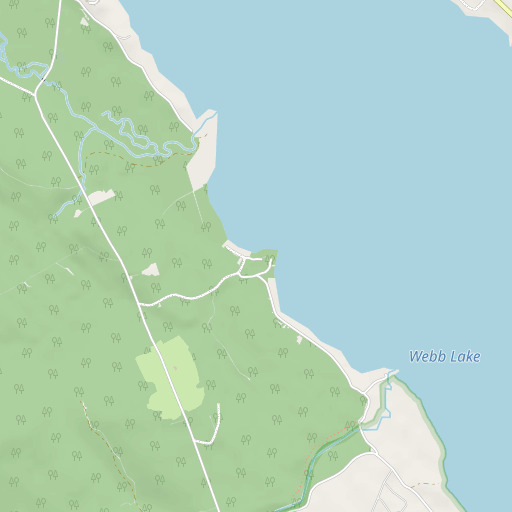 OpenStreetMap map of Snowman Brook, ME