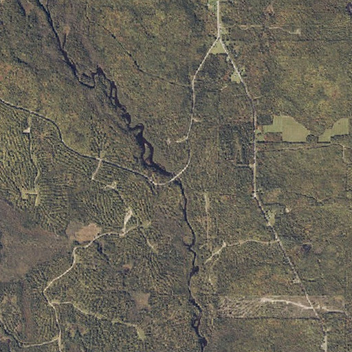 Aerial imagery of Spaulding Brook, ME