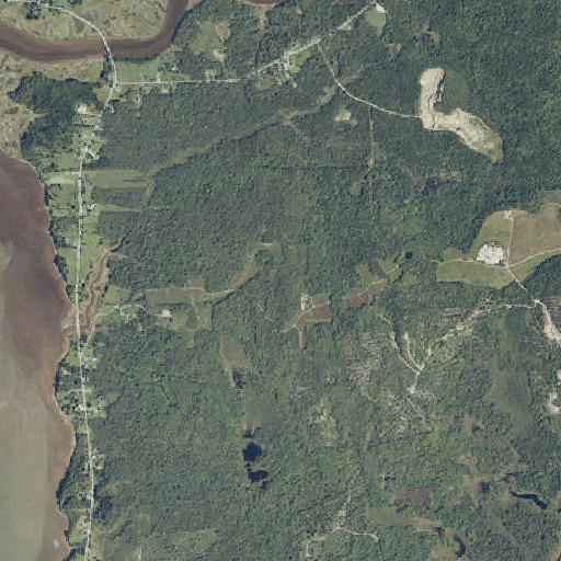 Aerial imagery of The Highlands, ME