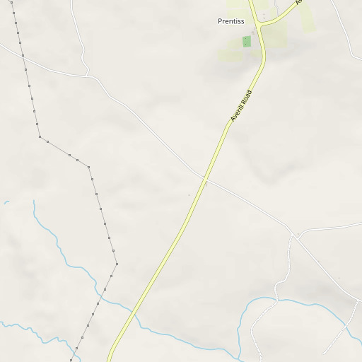 OpenStreetMap map of Thompson Corners, ME