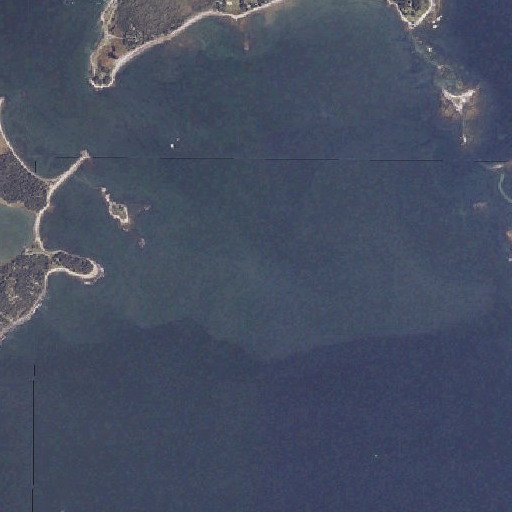Aerial imagery of Thompson Ledges, ME