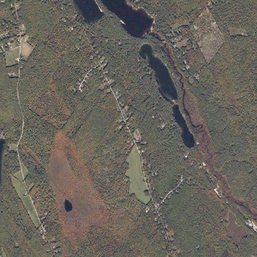 Aerial imagery of Tiger Hill, ME