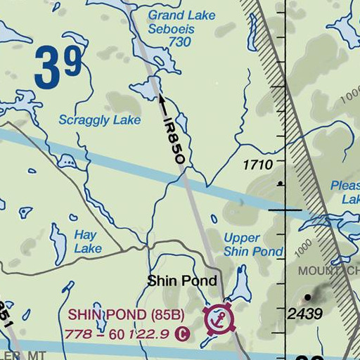 FAA VFR chart of Tiger Rips, ME