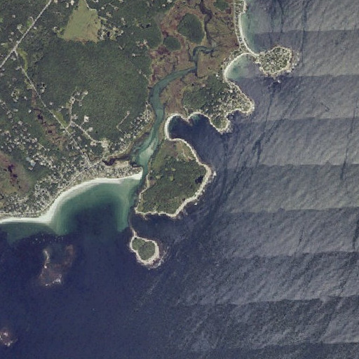 Aerial imagery of Timber Point, ME