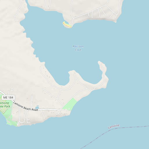 OpenStreetMap map of Timber Point, ME